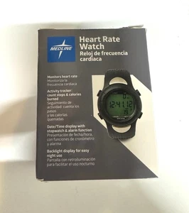 Medline Heart Rate Monitor Pedometer Digital Watch With Battery MDSP3044
