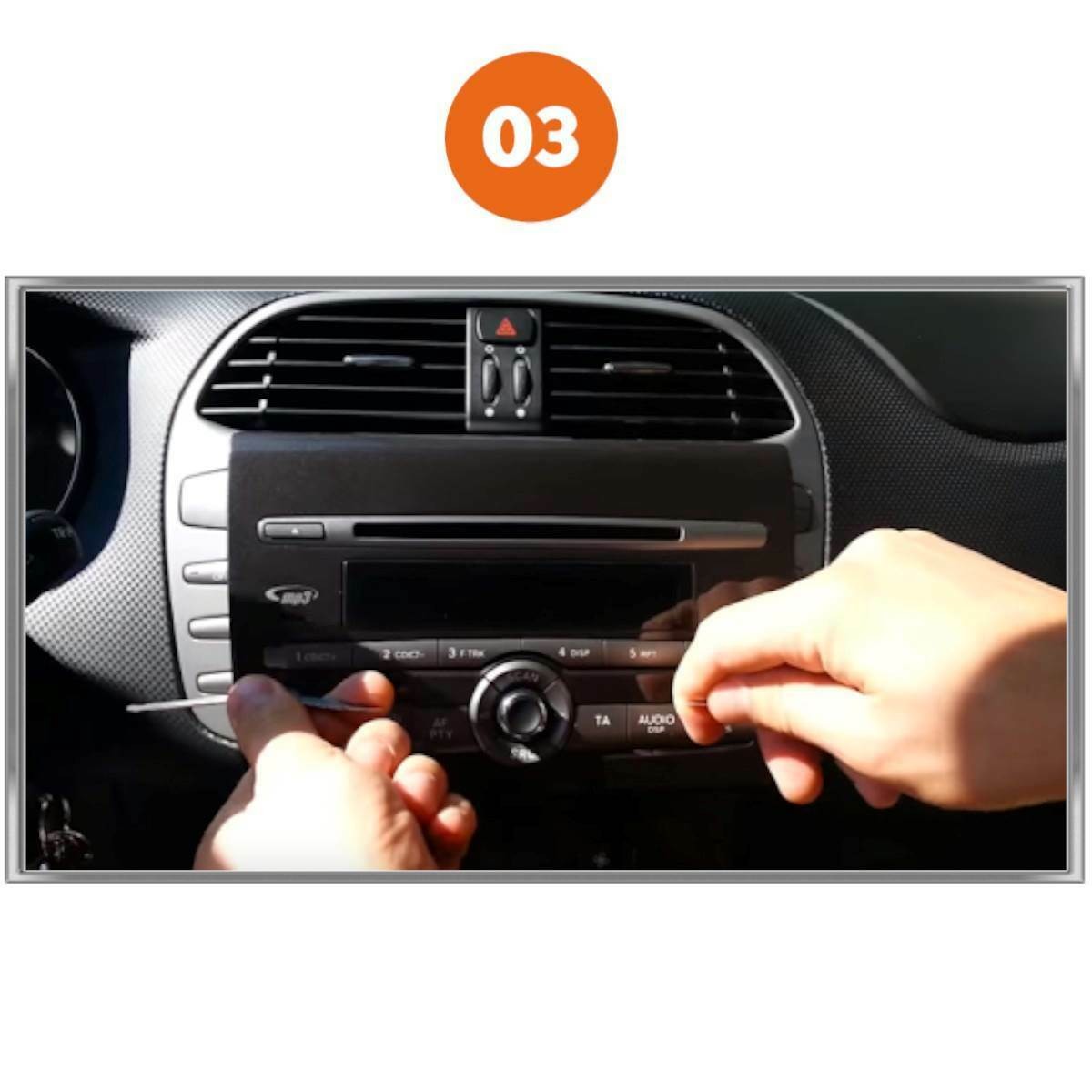 KIT ESTRAZIONE TRE CHIAVETTE AUTORADIO STEREO AUTO FIAT BRAVO AUDI VOLSKWAGEN foto 5