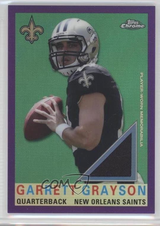 2015 Topps Chrome Purple Refractor 55/75 Garrett Grayson #T60R-GG Rookie RC 3c4