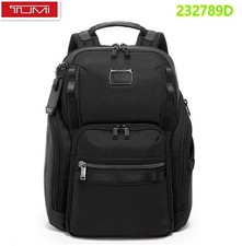 NUOVO TUMI ALPHA BRAVO SEARCH 232789D nero zaino nylon pelle