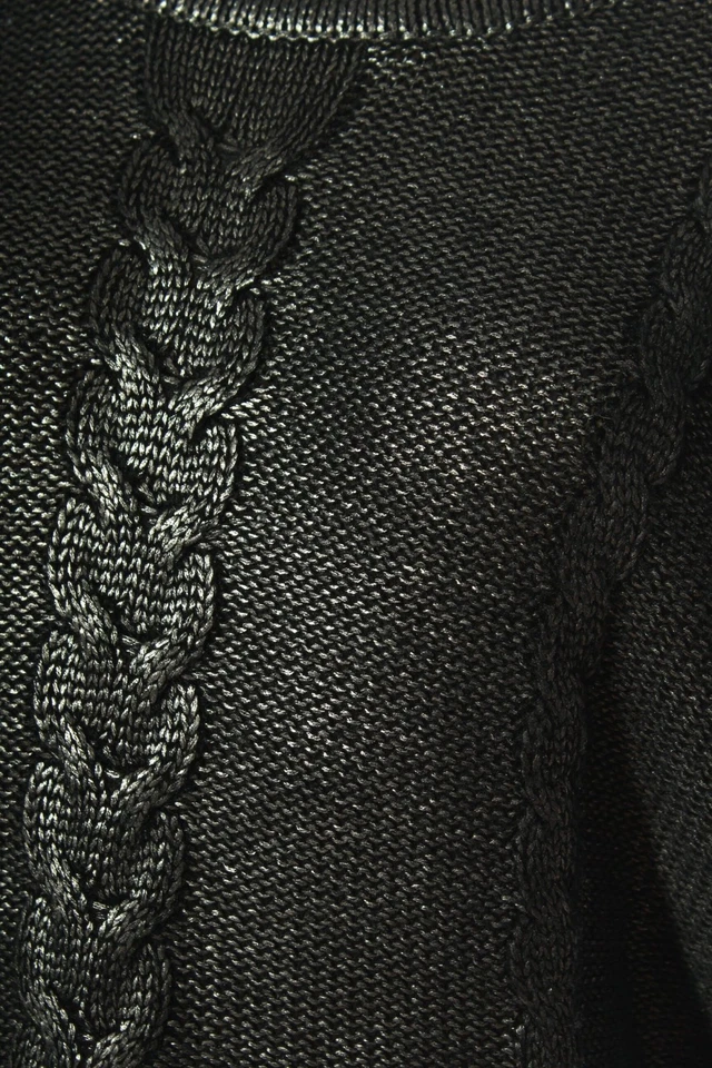 FIRETRAP Jersey de cuello redondo Mujeres Jersey Talla EU 34 negro-color plata - Imagen 4 de 4