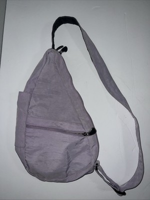 AmeriBag Healthy Backpack Classic Sling Shoulder Bag   Purple Nylon 