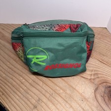 Vintage 90s Rossignol Ski Snowboard Fanny Pack Waist Bag Retro Neon Logo