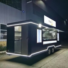 Luxury Black Food Trailer