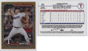 2024 Topps Chrome Gold Wave Refractor /50 Owen White #211 Rookie RC