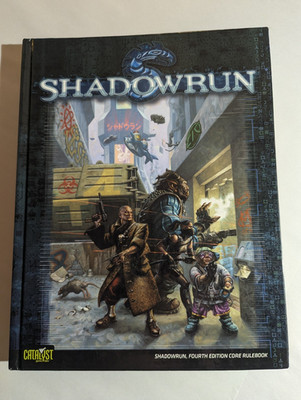 Shadowrun RPG Fourth Edition Catalyst Game Labs 26000 HC Core Rulebook PLS Read