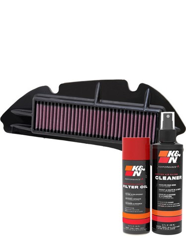 K&N Filtro Aria Ricambio HA-1513 Per Honda SH150i (2013-2014) - Lavabile E Riutilizzabile, Aumento Potenza