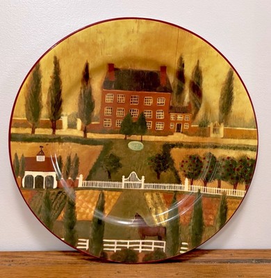 Country Village by Block Gear Chop Plate/Round Platter 12-1/4 