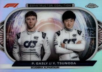 Pierre Gasly / Yuki Tsunoda 2022 Topps Chrome F1 - Constructors Coalition -