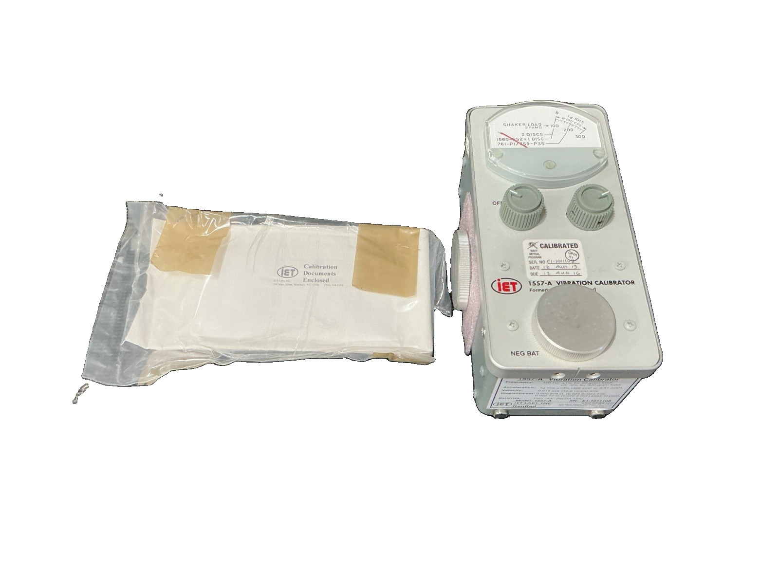 IET Labs 1557-A Vibration Calibrator