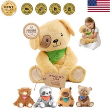 Weighted Stuffed Animals for Adults  Kids   5lb Calming Dog Plush for Anxiet...