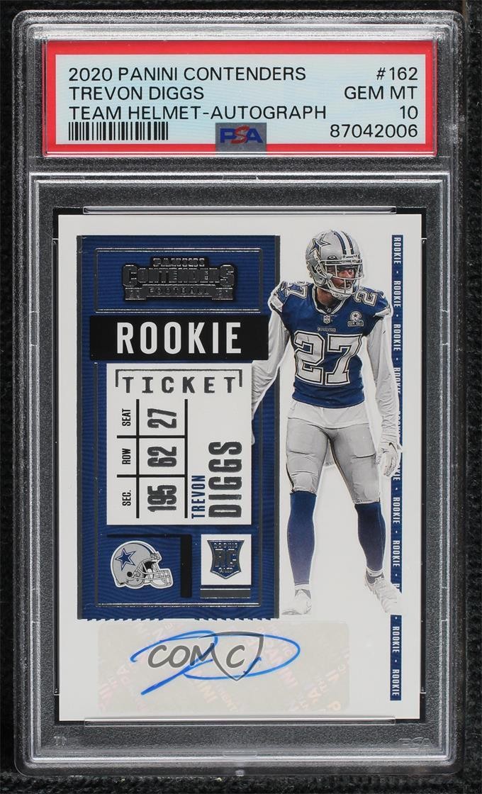 2020 Contenders Ticket Variation Trevon Diggs PSA 10 GEM MT Rookie Auto RC 1q7