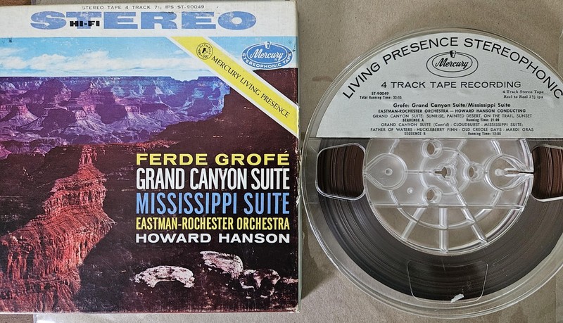 CLASSICAL REEL TO REEL GROFE GRAND CANYON/MISSISSIPPI SUITES MERCURY LIVING PRES