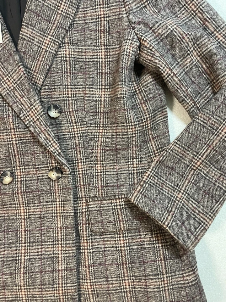 Conjunto de traje falda blazer a cuadros Alex Marie para mujer talla 14 mezcla de lana nuevo con etiquetas precio de venta sugerido por el fabricante $228 Foto 3 de 4