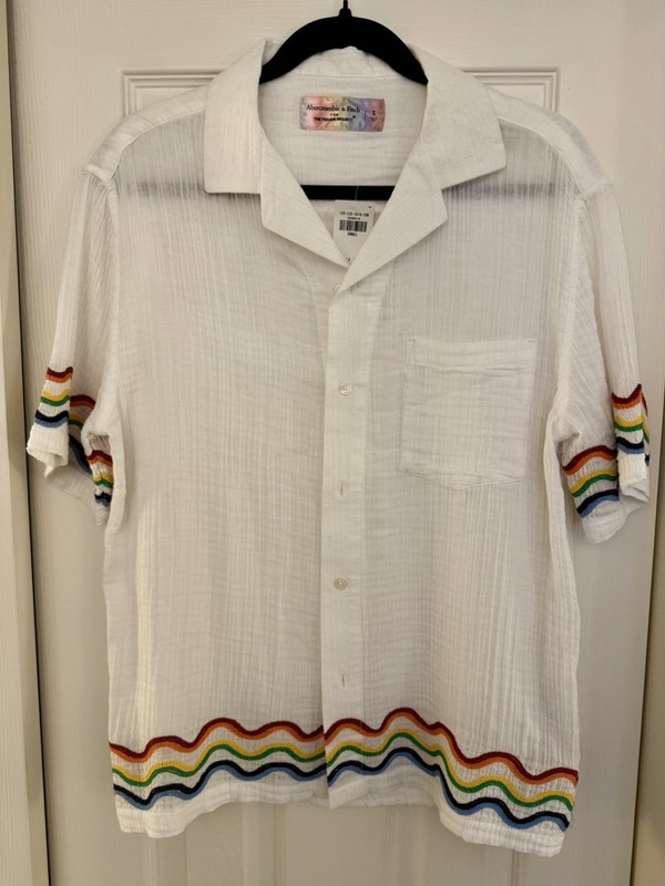 Abercrombie & Fitch x The Trevor Project Button Down Shirt Men’s Small