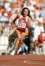 Florence Griffith Joyner USA runs in a semi final Women's 200 mete- Old Photo