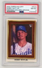 2022 TOPPS GALLERY BOBBY WITT JR. RC ORANGE 25/25 PSA 8 PORTRAIT GALLERY #PG-19