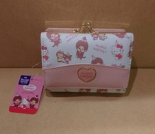 Sanrio Hello Kitty Monchhichi Collaboration Foldable Wallet Cute Pink