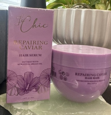 Le Chic Repairing Caviar Hair Serum & Mask Keratin Argan Oil Repairing Hair Mask