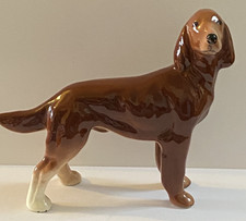 MELBA WARE DOG RED SETTER MODEL 4.5 INS. TALL  5.5 INS. LONG. GLOSS PERFECT.