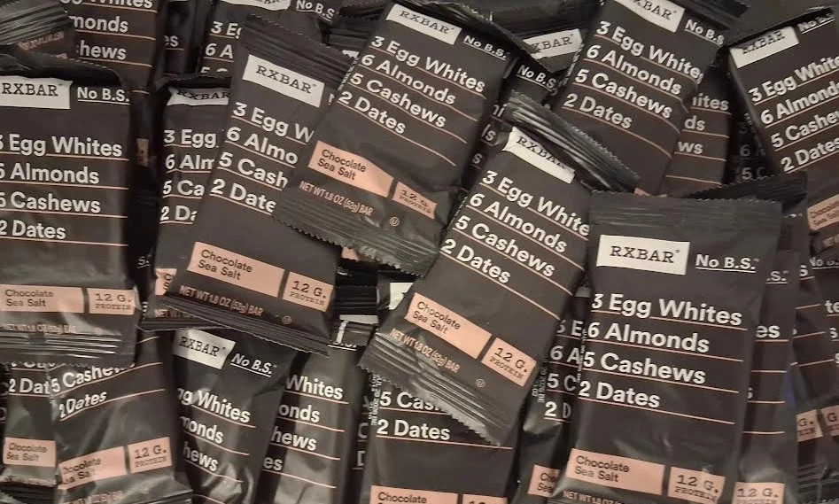 Barra Rx Chocolate Sal Marina, Barra Proteica, 1.83 OZ, 11 unidades