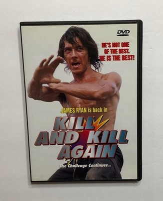 KILL AND KILL AGAIN DVD MARTIAL ARTS CULT JAMES RYAN RARE OOP HTF 2000