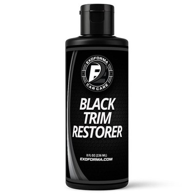 ExoForma Black Trim Restorer - Unique Dye-Infused 8 Fl Oz (Pack of 1), 