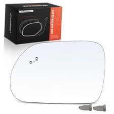 Left Driver Side Non-Heated Mirror Glass with Backing Plate Compatible with