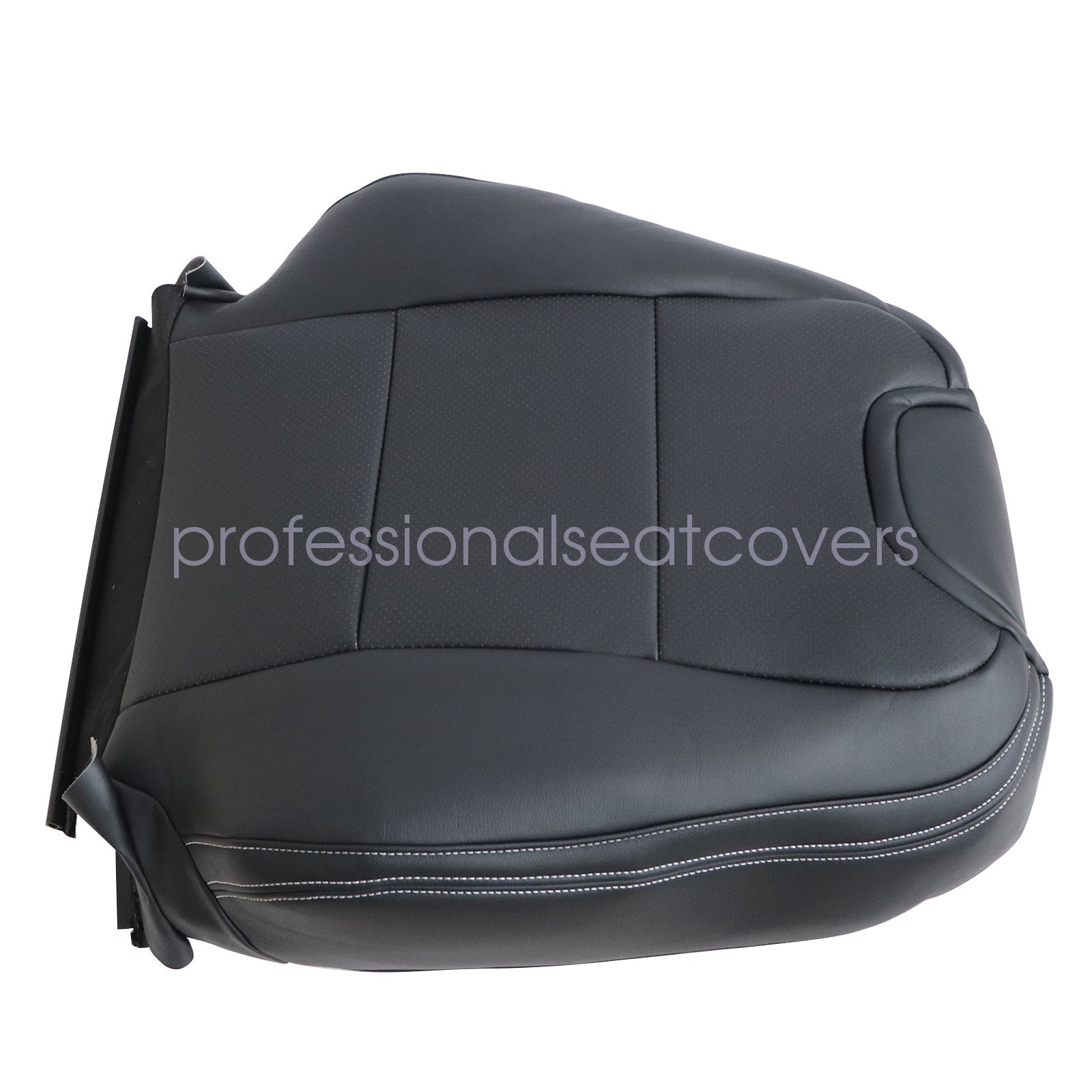 For 2010-15 Chevy Camaro Driver & Passenger Replacement Leather Seat Cover Black