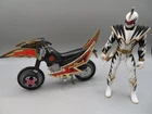 Vintage 1990s Power Rangers Crimson Red Motorcycle Dino Thunder Rider & Gun