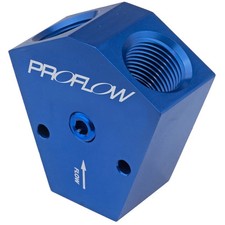 Proflow Pfe451-08b Fuel Block Y-type Billet Aluminium Red Anodised 38 In Proflow Pfe451-08b Fuel Block Y-type Billet Aluminium Red Anodised 38 In