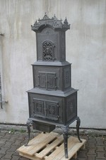 Piec żeliwny piec armatnia kominek historyzm współczesny piec