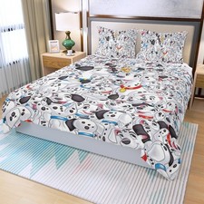 Disney 101 Dalmatians Print Duvet Cover Set 3Pcs Quilt Cover Pillowcase