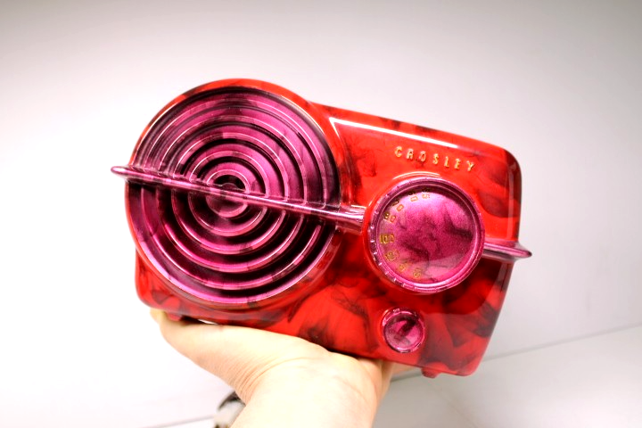 VINTAGE CROSLEY ANTIQUE ART DECO & SWIRLED MARBLED CATALIN COLORS ...