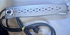 APC Audio Video Surge Protector 7-Outlet Power Strip Coaxial Protection TESTED