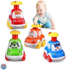 4 PCS Animal Car Toys for 1 2 Old Boy Baby Toys 12-18 1 2 Old Boy Christma...