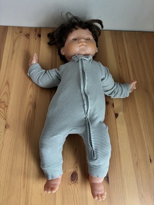 Vintage Corolle Anselme Boy Brunette Baby Doll Large Soft Body