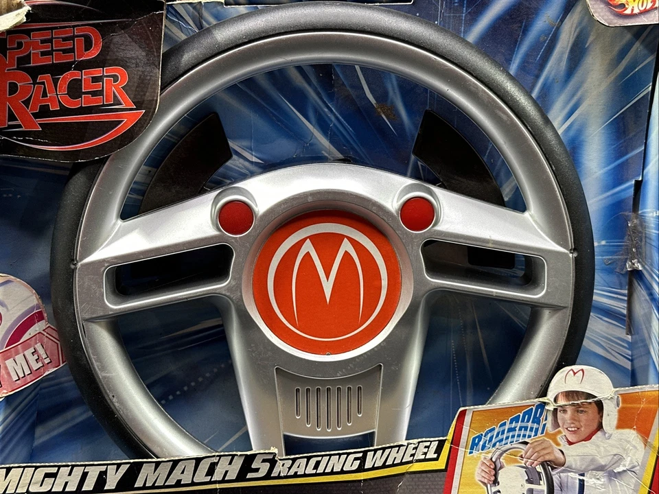 Hotwheels Speed Racer Mighty Mach 5 2007 rueda de carreras sonidos activados por movimiento Foto 2 de 4