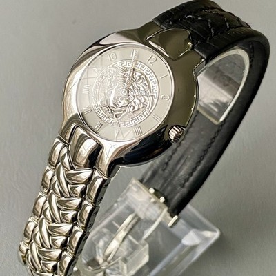 Damen Original Gianni Versace Medusa Designer Hybrid Uhr Ausstellungsstück UVP2500