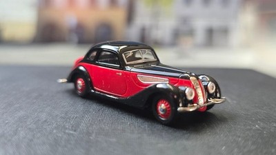 H0 - 1:87 - BUSCH - BMW 327 - rot / schwarz - CMD Collection - 40200