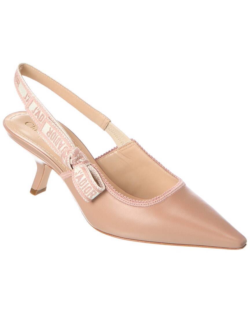 Женские кожаные туфли-лодочки Dior Jadior с ремешком на спине розовый 385 178190₽