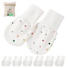 Baby Anti Scratch Mittens - No Scratch Mittens for Boys  Girls 6-12 Months -
