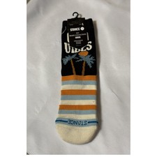 Stance Kids Good Vibes Crew Socks YL Palm Tree Sunset Stripe NWT Wade Collection