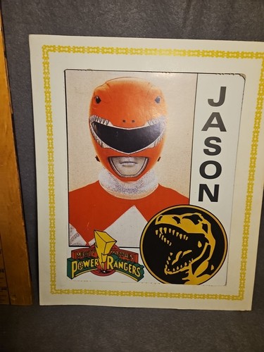 1994 Power Rangers Jason Ranger cardboard Framed Photo Fair Carnival Prize - Picture 3 of 7