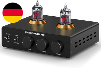 Douk Audio P7 Phono Vorverstärker: ECC83 Röhren Plattenspieler Vorverstärker Mit