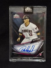 DAULTON VARSHO DIAMONDBACKS 2021 TOPPS CHROME BLACK PINK ON CARD AUTO # 2/5