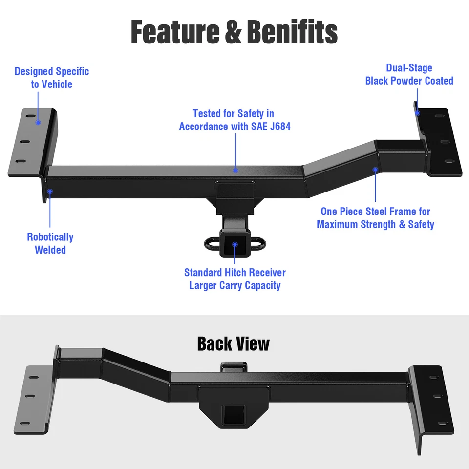 Receptor de enganche de remolque clase 3 para Lexus RX350 RX450h 2010-2015 Foto 2 de 4