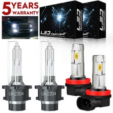 For Infiniti FX35 2006-2012 Xenon HID Headlight Bulbs High/Low  Fog Lighs Kit