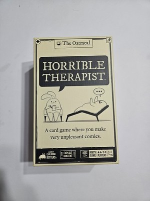 Exploding Kittens Horrible Therapist Card Game NEW (Open Box)