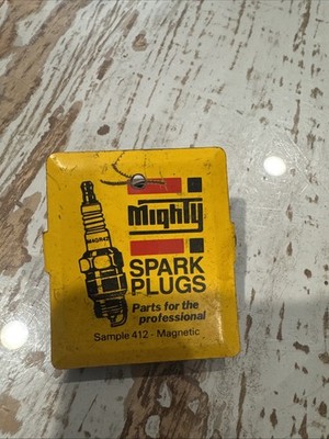 Mighty Spark Plugs Vintage Memo Clip